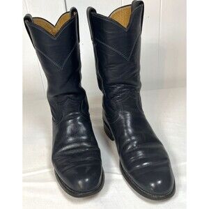Justin Roper Boots Size 5C L Style 3057 Gunmetal Blue Style